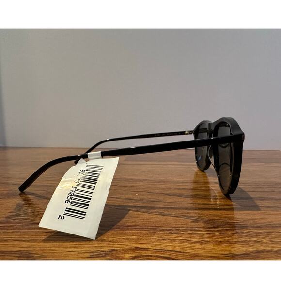 Saint Laurent SL667 Men's Thin Acetate 56MM Pilot Sunglasses Black NWOB - Picture 3 of 10